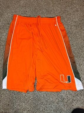 Colosseum Orange Miami U Logo Men's Athletic Shorts